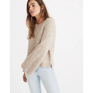 MADEWELL Donegal Funfetti flecked wide sleeve sweater Sweater, Size M